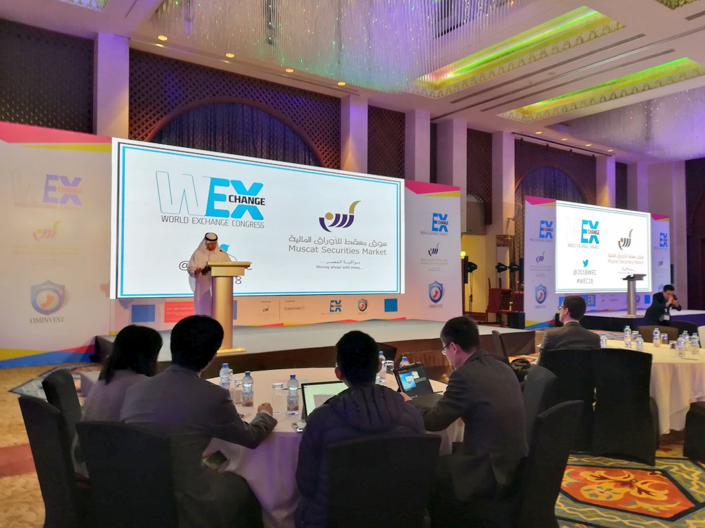2018WEC's tweet photo. Day 2 keynote presentation by Obaid Al Zaabi, CEO of the Securities and Commodities Authority
#WEC2018 #WEC18 https://t.co/EvT7U1ihKI