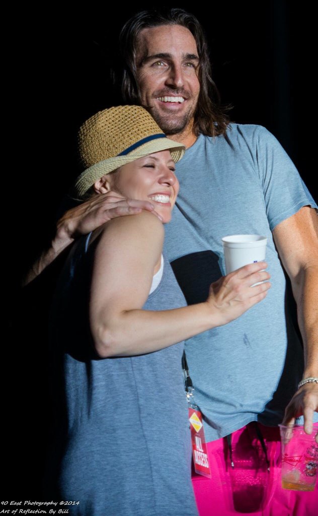 OnAirAsAmy's tweet photo. Obviously, taken BEFORE you knew my disdain for cilantro. We got along soooo well! Stoked to play @jakeowen #IWasJack tomorrow @98WSIX!! All day! Woot! #IheartCountry #WorldPremiere #CilantNO #IWasJake https://t.co/fNXCIsqwXJ
