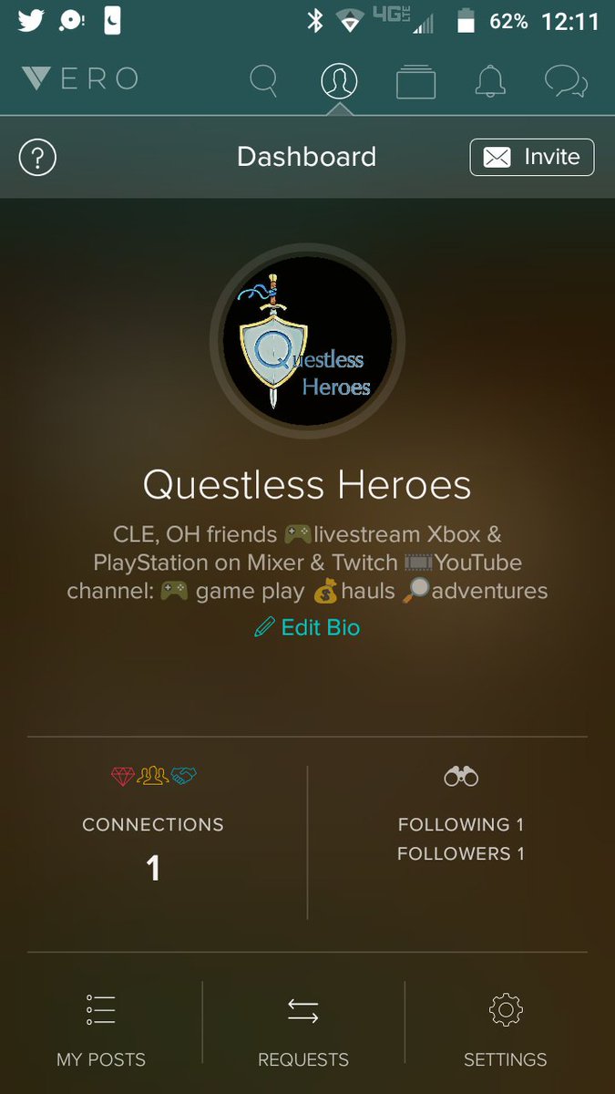 QuestlessHeroes's tweet photo. We are now on the new social media app Vero that is in it's beta stage!
#QuestlessHeroes #Vero #newsocialmedia #socialmedia #newaccount #follow #followonvero #gamers #gamerguys #gamergirl #geekcollection #adventurousquest #hauls #disney #starwars #sailormoon #mixer #twitch https://t.co/urJXWvddes