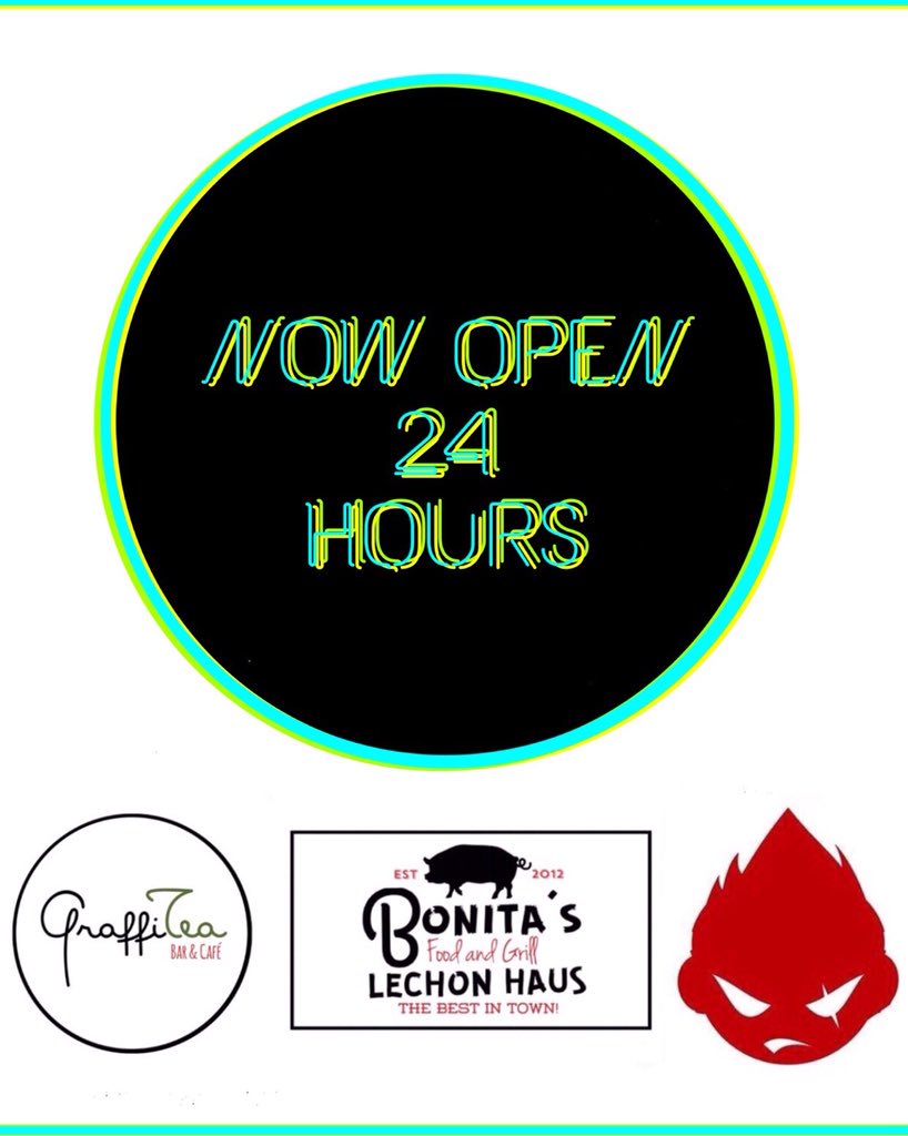 graffiteabac's tweet photo. Late Night Cravings? No problem!Grab your favorite Milk tea, Coffee and Frappe, anytime! Graffitea x Bonita's x Wargods is NOW OPEN 24hours to serve you! Visit us at 2nd floor, (Kambal Pandesal) Bldg, (near CNSC) F. Pimentel Avenue, Daet, Camarines Norte. #eatsleepplayrepeat https://t.co/Ce8wbPwECW