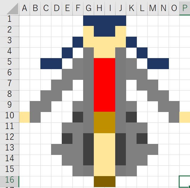 GoogologyBot's tweet image. #神Excel で偶子さん描きました
#東方巨大数2