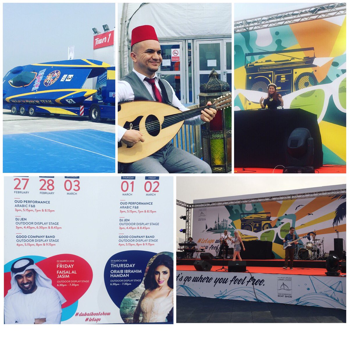 SoleAgency's tweet photo. Some highlights from day 1! We can’t wait to be back today! Doors open 3pm, see you there!!! @DubaiBoat 
#DubaiBoatShow #LetsGo
#DubaiBoatShow #DIBS18 #Luxury #Lifestyle #SuperYacht #Boating #Diving #Marine #Dubai #MyDubai #UAE #LetsGoWhereYouFeelFree  #livemusic #soleagency https://t.co/gGhOlUOUpP