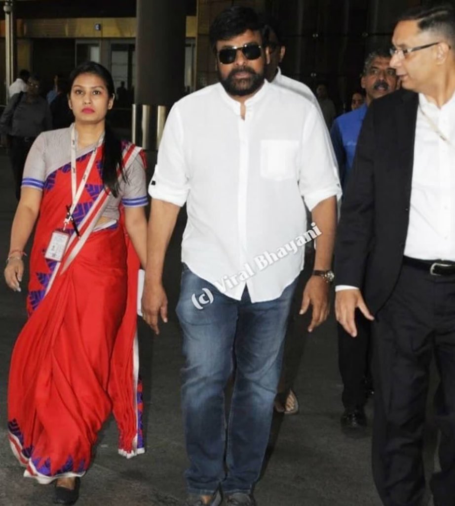 #MegaStarChiranjeevi garu in mumbai to pay last respects to #sridevi #ripsridevi #LetHerRestInPeace