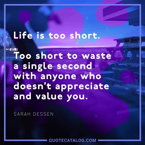 GoodVibeCatalog's tweet photo. Life is too short. https://t.co/vbd8YNkKmR
