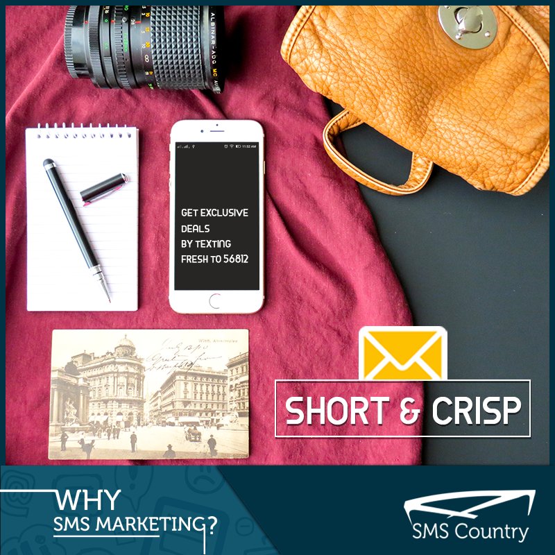 SMSCountry's tweet image. Don&apos;t bore your customers with long-winded advertising lines. Keep your #SMS short and sweet. For effective #SMSSolutions, visit: goo.gl/3p4XTN #SMSMarketing