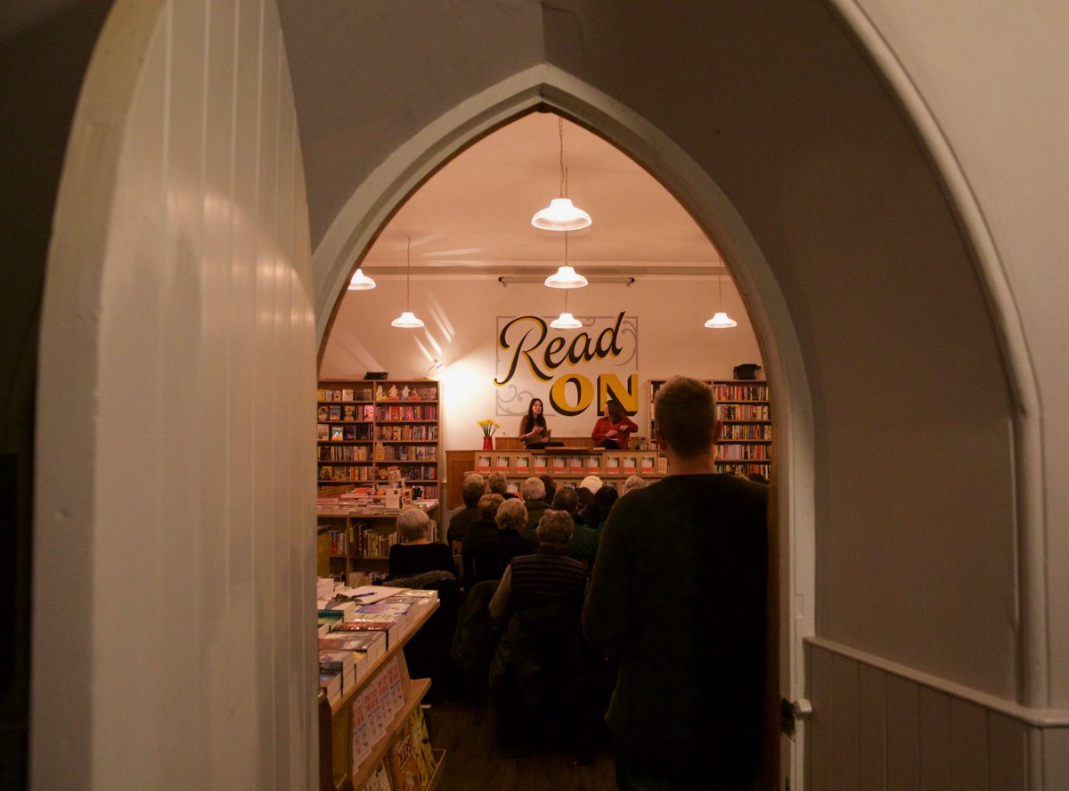 ianwylie's tweet photo. Superb inaugural @ForumBooks at The Chapel author event in Corbridge last night: @eva_dolan interviewed by @mariwriter - a packed house braved the Northumberland snow for this historic evening. Full photo gallery at: https://t.co/wn9wwlXVBr #ThisIsHowItEnds #AndBegins #ReadOn https://t.co/6k9GrO2Ywi