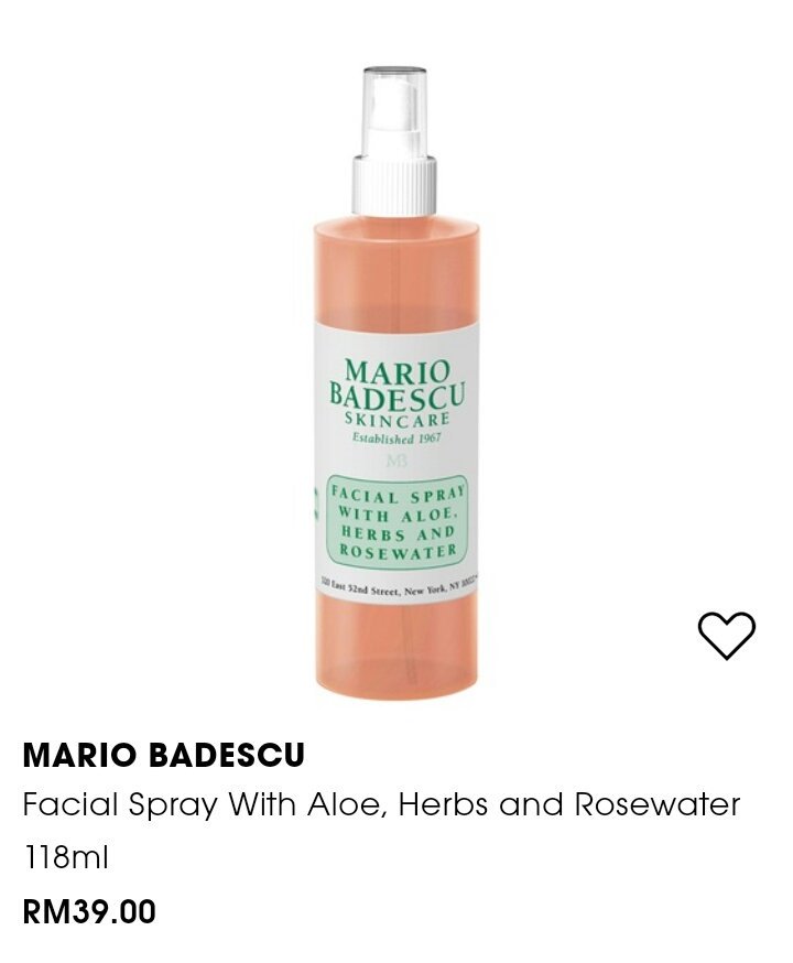 Pixi Glow tonic 15ml RM25

Mario Badescu Facial Spray 118ml RM34

YAY or YAY? 😉💕

#ttshop @twtkecantikann @twt_tudung #personalshopper #sephoramy #sephorasale #pixiglow #mariobadescuspray