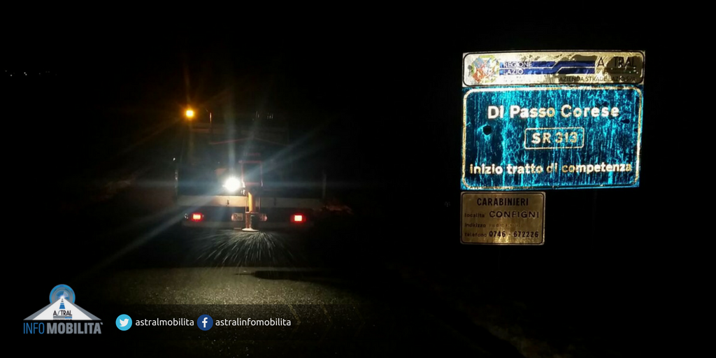 astralmobilita's tweet photo. ⚠❄🚘 #Sr3 #Flaminia #Sr657 #Sabina #Sr313 di Passo #Corese #Sr578 Salto Cicolana proseguiti tutta la notte gli interventi di salatura a cura di Astral spa @Emergenza24 @RegioneLazio @rietin_vetrina @RadiomondoRieti @RietiOnLine @comunerieti https://t.co/AattHBupym