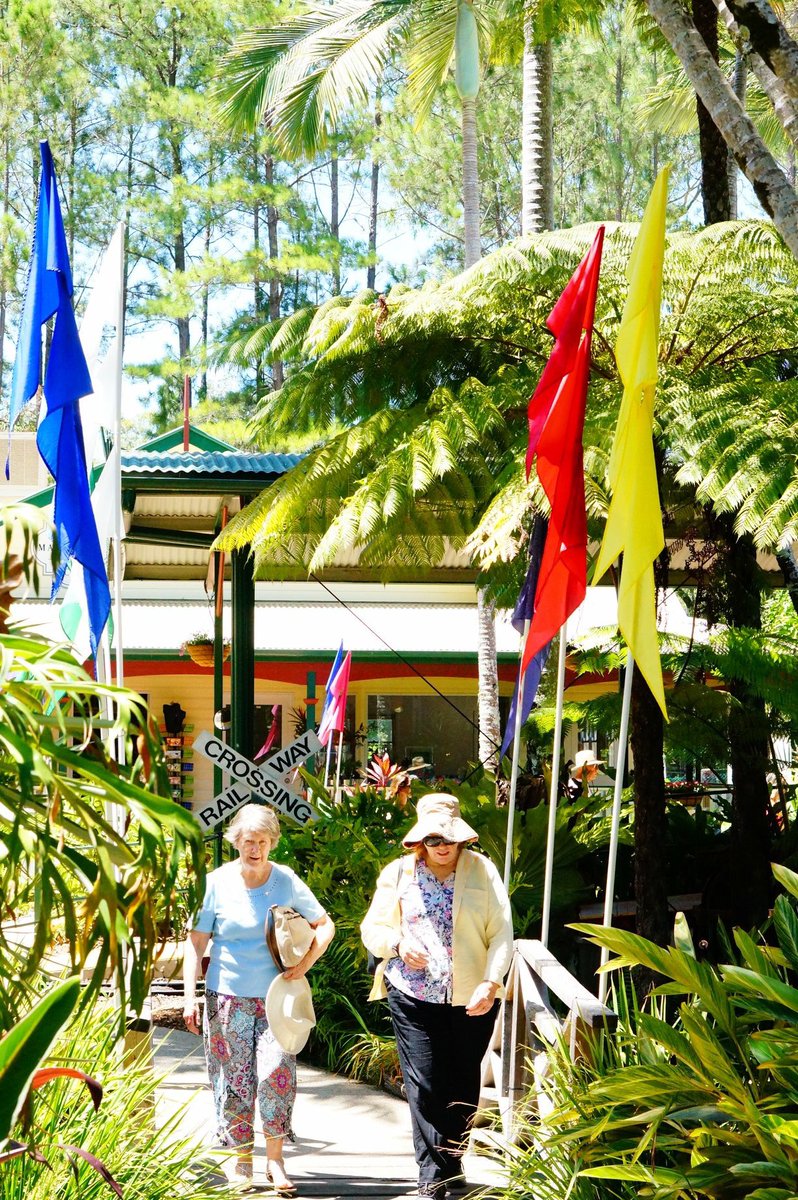 Nothing brings out the #beauty of our #gardens like #sunshine ☀️ Have you discovered our giant #checkers on our #rainforest #walk? 🍃