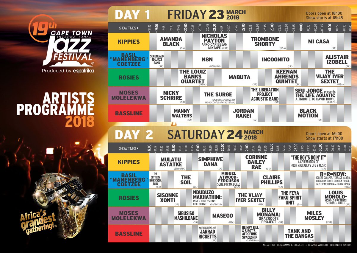 MuthaigaTravel's tweet image. Are you going to The Cape Town International Jazz Festival? Check out the artists and timings
Meru University
#kfcbatworldcupviewing
CJ Maraga
Mt Elgon
Farah Maalim
#AdelleAndShaffieOnKISS
#TalkToPD
#chaguadada
#NairobiDiaries
High Court
