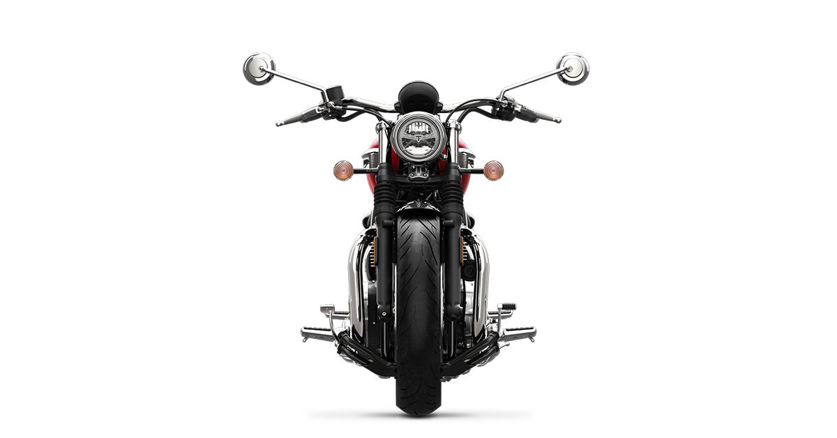 IndiaTriumph's tweet photo. The New British Classic Custom Icon in Cranberry Red is beyond beautiful. It’s everything a classic Bonneville should be! To know more, SMS TRIUMPH SPEEDMASTER to 56677. #BonnevilleSpeedmaster #SpeedmasterIndia #NewBritishIcon https://t.co/qyy8AuI3aI