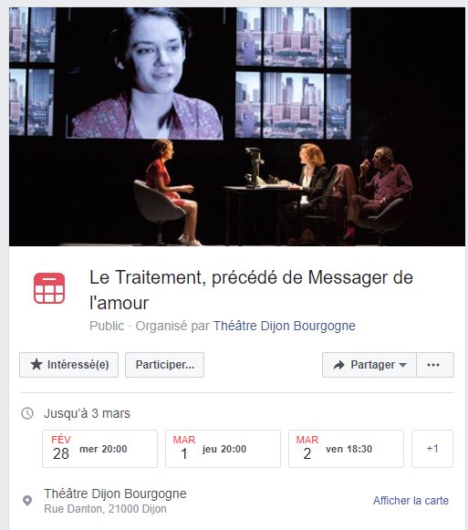 QuatriemeM's tweet photo. Ce soir au @TheatreDijonB  c'est le #Traitement. On se voit à 20h ! L'équipe de Chloé, Camille, Thomas et Clara de @Infocom_Dijon sera au rendez-vous ! 🎥📽️ #quatriememur https://t.co/1MXlGB2ea6