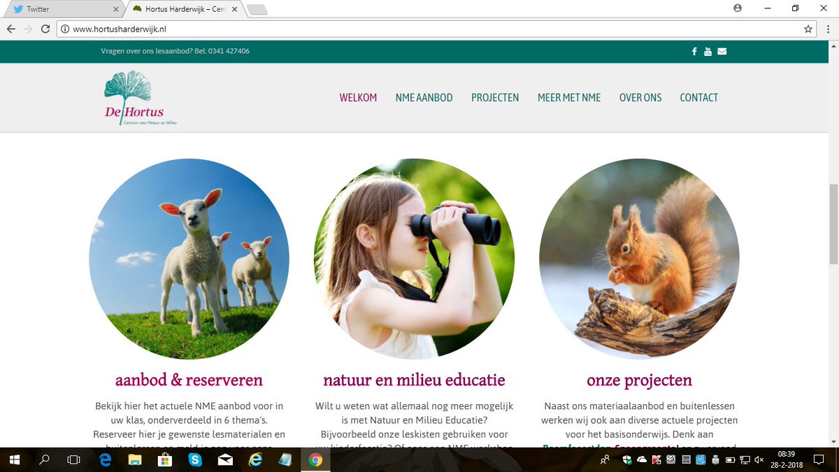 Trots, onze nieuwe website van <a href="/DeHortus/">Hortus Harderwijk</a> is online! Onze website laat veel beter zien wie we zijn, waar we voor staan en wat we te bieden hebben. Kom eens kijken!  hortusharderwijk.nl