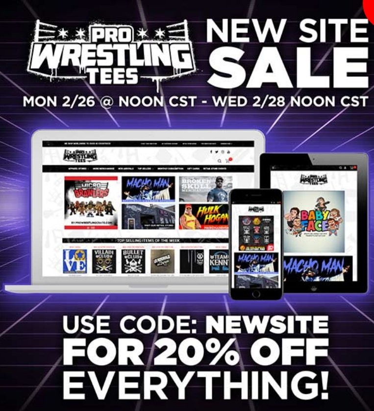rockybaia's tweet photo. Big saving @prowrestlingts .com
Go check it out & don't forget to get your hands on the amazing #FTitM merchandise by @MtlLateNight
Enter promo code: NEWSITE
& get 20% OFF your purchase
Click these links NOW! ⬇️
1. https://t.co/80A3a9pVJi
2. https://t.co/IA5kIZ2mNI https://t.co/rTZVPW8Pb8