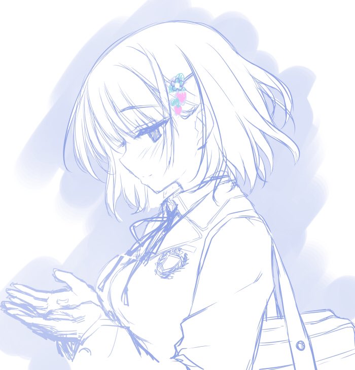 「春の絵描いてます。完成したらまたあげますね*.˚❀ 」|きみしま青のイラスト