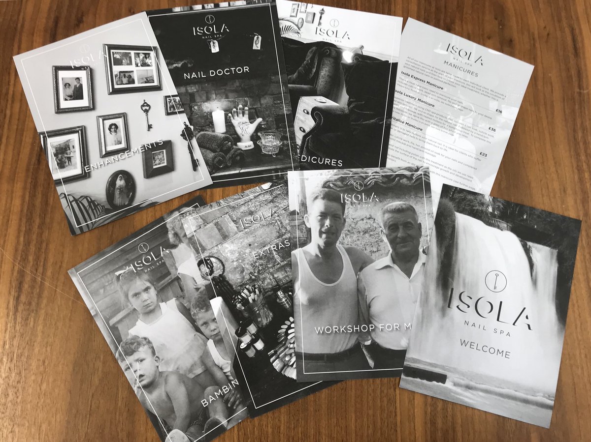 pmdcs's tweet image. Loving the new price list for our fabulous local nail spa @IsolaNailSpa #print #design websites