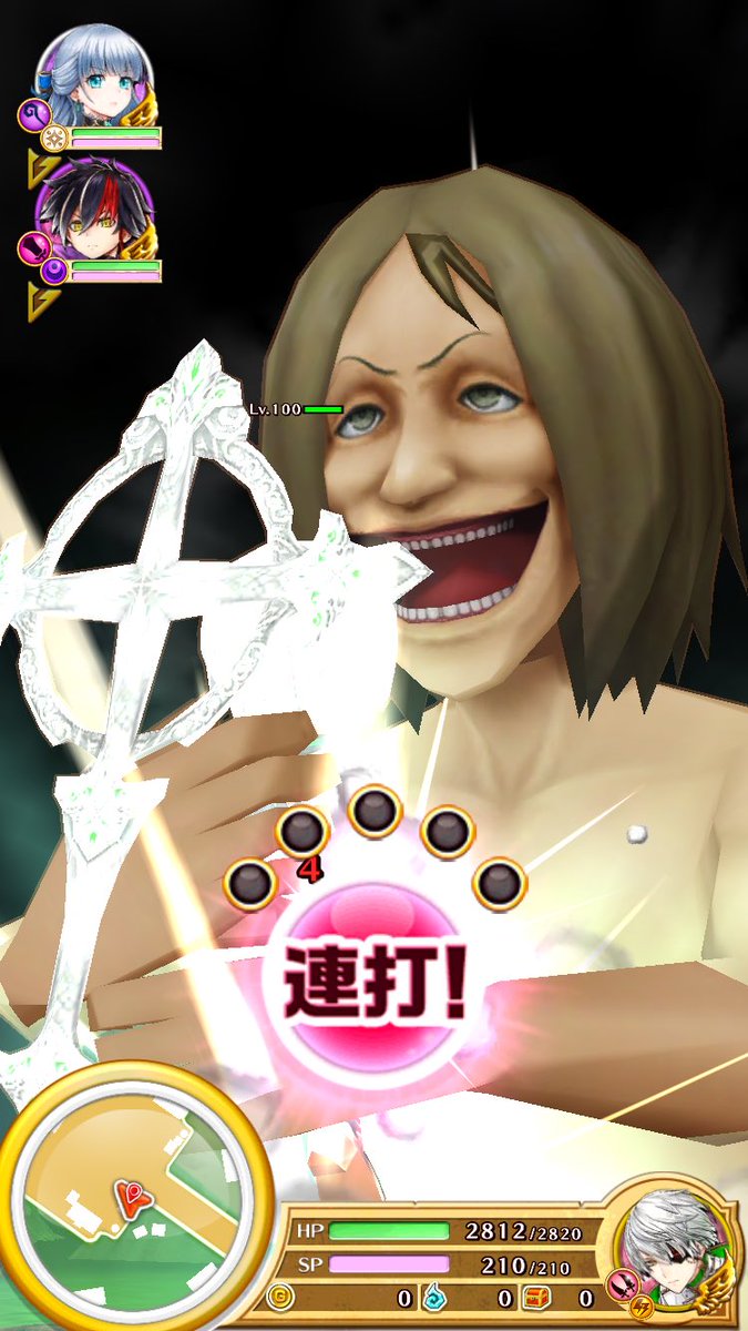 白猫 進撃の巨人コラボの再現度が凄い 巨人が怖いｗ巨人エレンで闘うクエも 白猫まとめmix