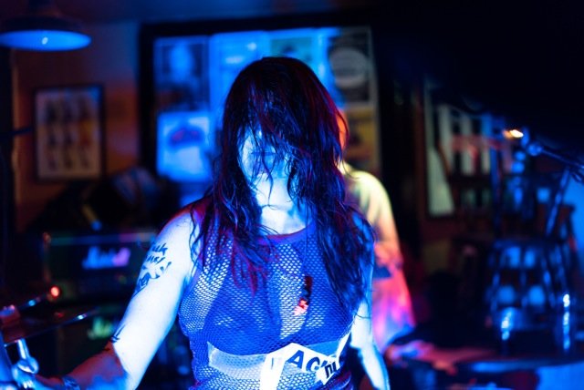 Our Magpie, in action at #TheRoyalOak, Lower Bristol Road, #Bath. #gig #Bands #BristolandBath #CORVID #Corvus #magpie #punk #postpunk