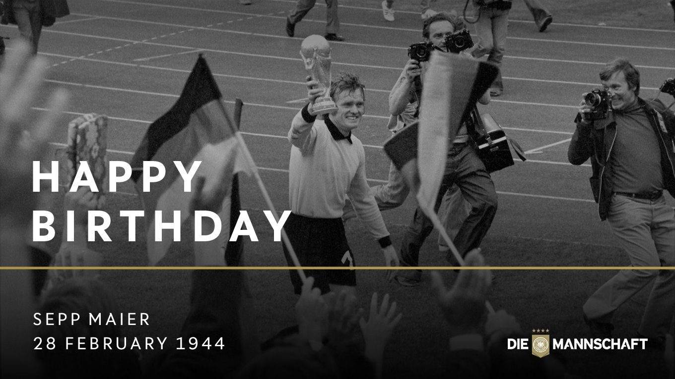 World Cup winner in \7  4   Happy 7  4  th Birthday to our goalkeeping legend, Sepp Maier  