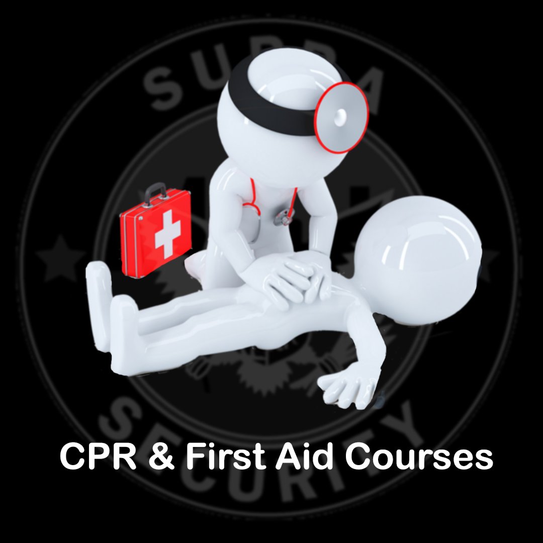 SupraSecurity's tweet photo. It's always handy to know the basic things about CPR & First Aid. Accidents may happen at any time, so it's better to be ready. Look for the courses we have to offer https://t.co/pI8XVdMqSo
#firstaid #cpr #SupraSecurity #securityagency #trainingprograms https://t.co/vapXf6L8Gs