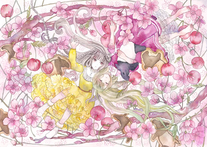 今年に入ってからの絵です #水彩が好き
#水彩絵を流して水彩民を増やそう 