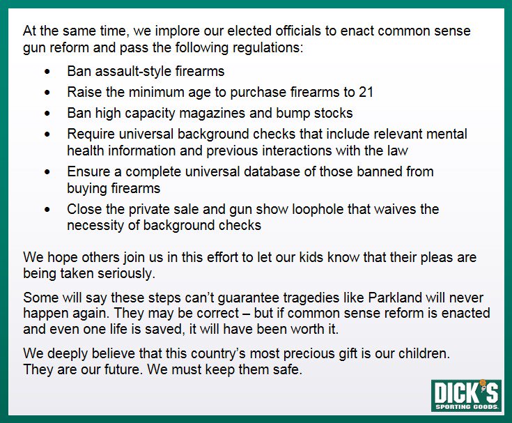 At the same time, we implore our elected officials to enact common sense gun reform and pass the following regulations: d.sg/RTC