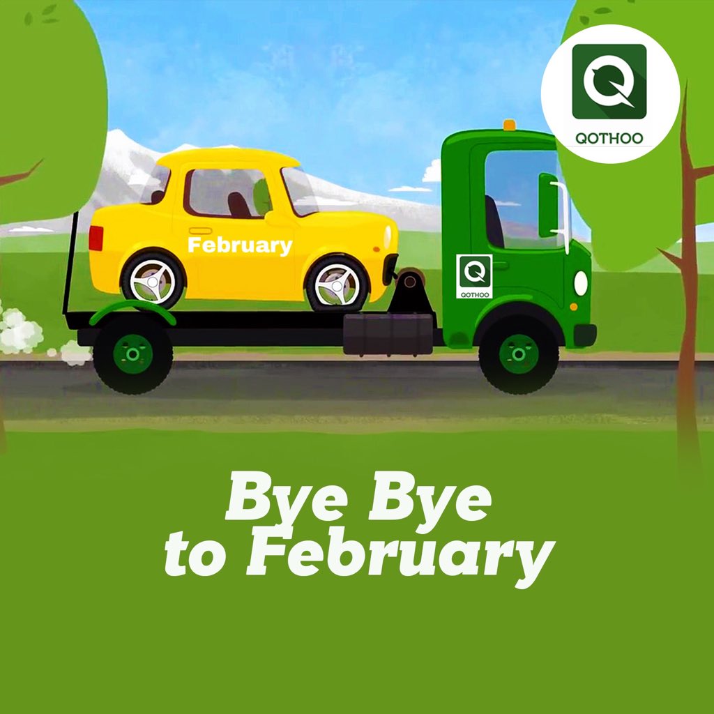 qothoo's tweet photo. February was an awesome month, but we still have to say our goodbyes 😢 Has February been a great month for you? https://t.co/gM5OnqzXez