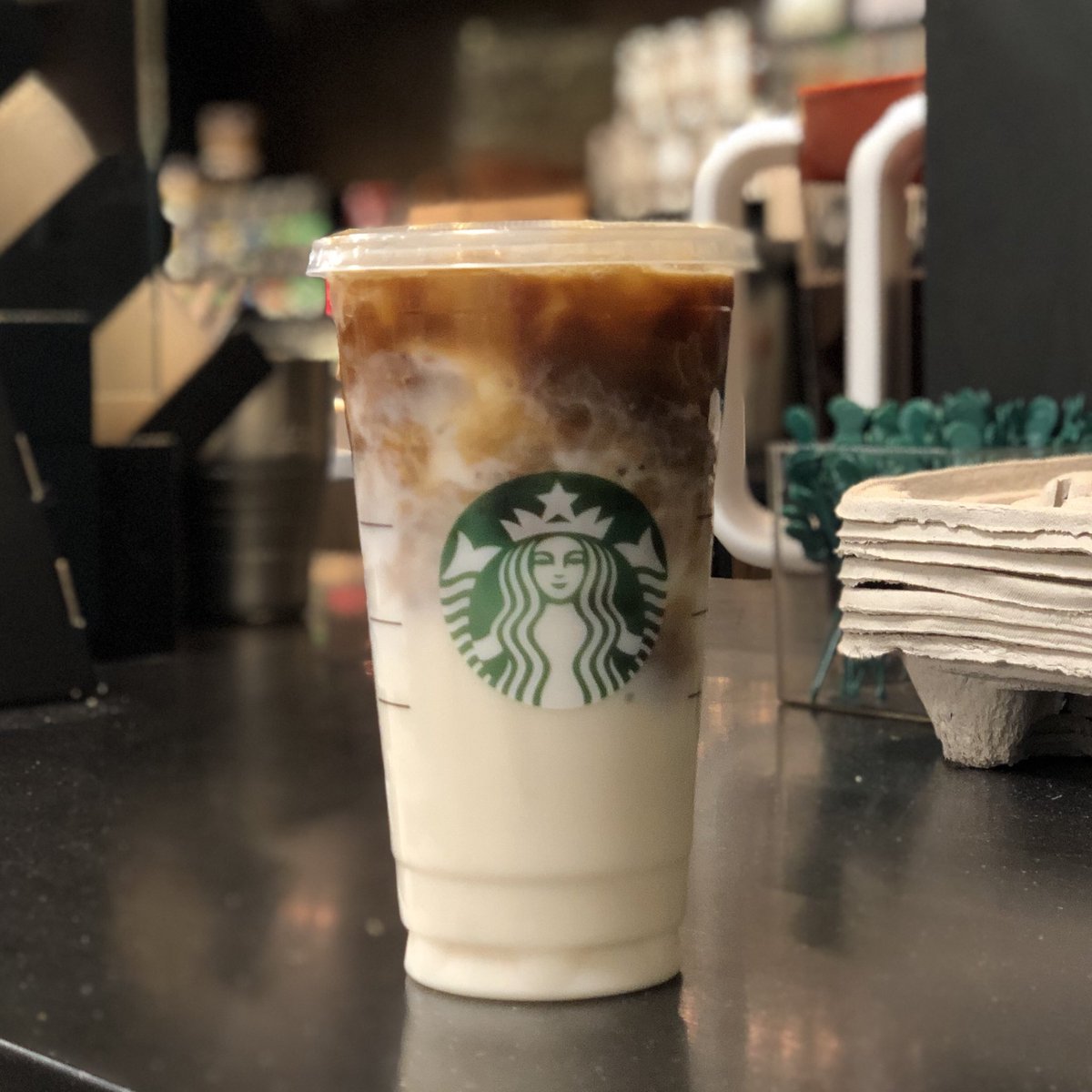 cujodvm's tweet photo. Starting the work day with a delicious Iced Caramel Macchiato with Almond Milk. Ready to take on a full day of surgeries in Dayton with @luv_4k9s @Starbucks #vetlife #notyourbasicbitch #spayneuter #macchiato https://t.co/8QwFNVWUJ7