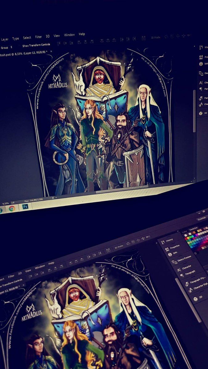 MaruMADDESIGN1's tweet photo. Just a few more details and it's done! ๐๐ผ๐จ๐ฒ๐ฎ๐ฏ#art #illustration #portrait #groupcommission #DnD #finaledits #DungeonsandDragons #work #digitalart #graphics #graphicart #rpg #followback #graphicdesign #caracterconcept #game #party #adventure #quest https://t.co/VFFN1buZNB