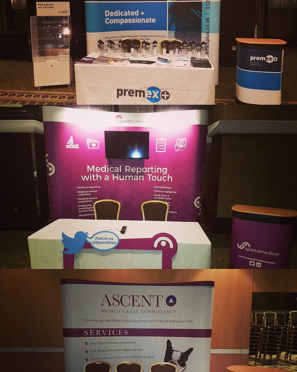AA2B_Couriers's tweet photo. Three display stands set up at @TheMidlandQ in #Manchester ready for the #ClaimsConf @ClaimsMedia
We hope everybody involved today has a great event
We are much more than just a courier company
#AA2B
#specialist #logistics https://t.co/2hHNcUQGvD