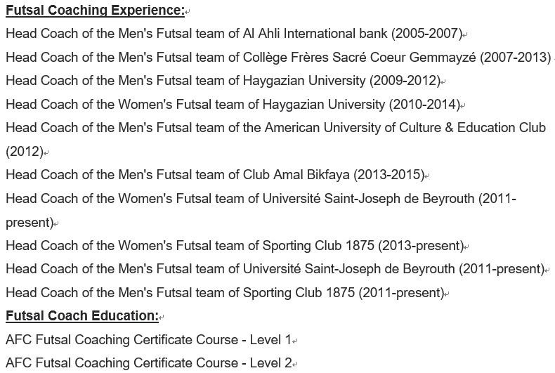 futsal1958's tweet photo. Lebanon women's national team coach @MarounElKhoury : My goals are to raise the stature of our team in Asia, guide the team to a better future after 6 years of absence, and show the world the best image possible of sports for women in Lebanon. 
Best of luck to Maroun and Lebanon! https://t.co/wBnXOHCbQO