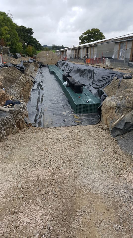HewitechUK's tweet photo. Here we have the largest tank of the 2 Attenuation Tanks we installed in Totnes school measuring 60m x 4.2m x 1.2m with effective storage of 287.28m3.
Took the team 3 days to complete. https://t.co/7EdSow8YBm