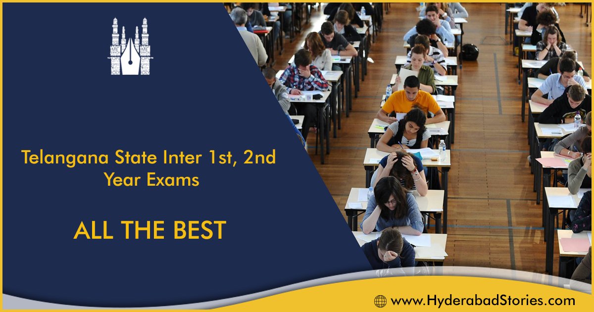 Hyd_Stories's tweet image. HYDERABAD STORIES : The Telangana intermediate public examinations will begin from March 1, 2018 and conclude on March 20, 2018 as per the time-table released by the Telangana Board of Intermediate Education (TSBIE) on Tuesday.
#HyderabadStories #BoardofIntermediateEducation
