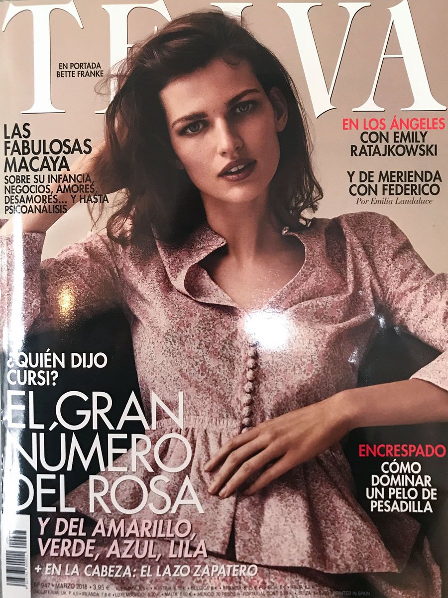 ActSeries's tweet photo. New feature and interview in the March 18 issue of Spanish magazine @telva. Thanks! https://t.co/IDrTECiWLk