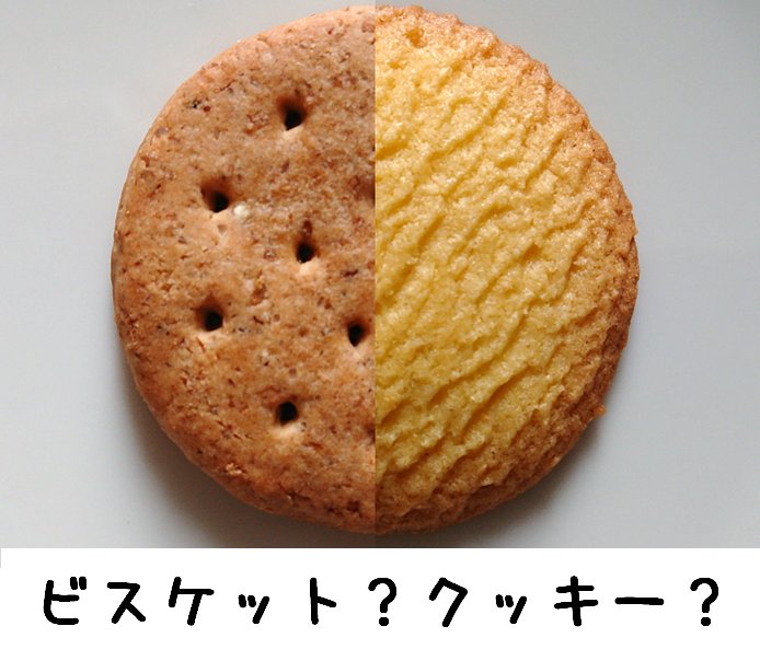ビスケット クッキー 違い
