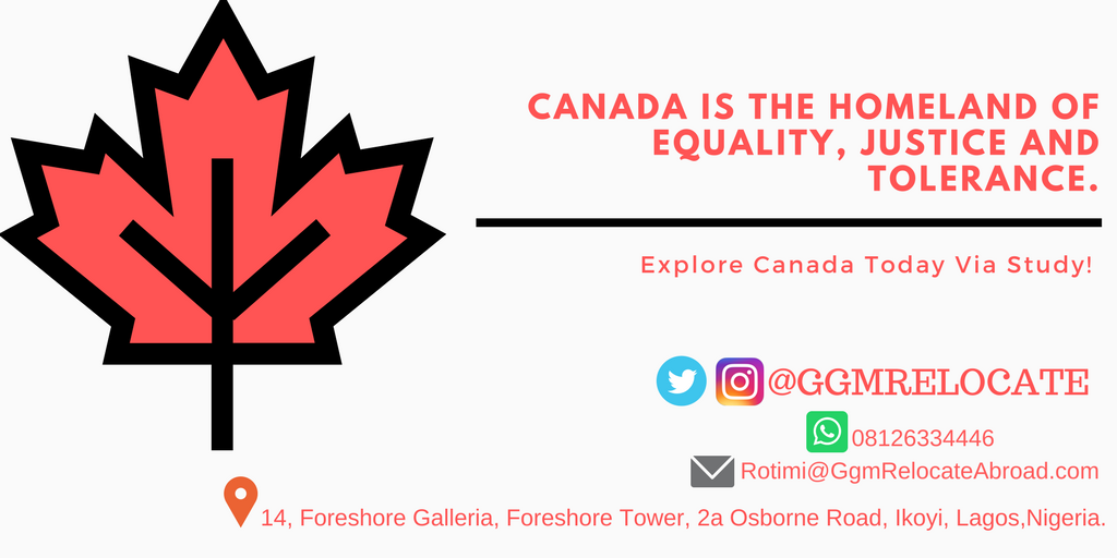 GGMRelocate's tweet photo. RELOCATE TO CANADA VIA STUDY AND WORK VISA TODAY! 
At Great Goodness Multi-Links we provide seamless and affordable processing of Canadian visa. 
Contact Phone: 08126334446

#BuildInnovateGrow
#SMWLagos
#TheGreatRedeemer
#WhatIsABR
Adamu Garba
#76hourspraise
muslim
#BBNaija 
tobi https://t.co/gRds7yvH3L