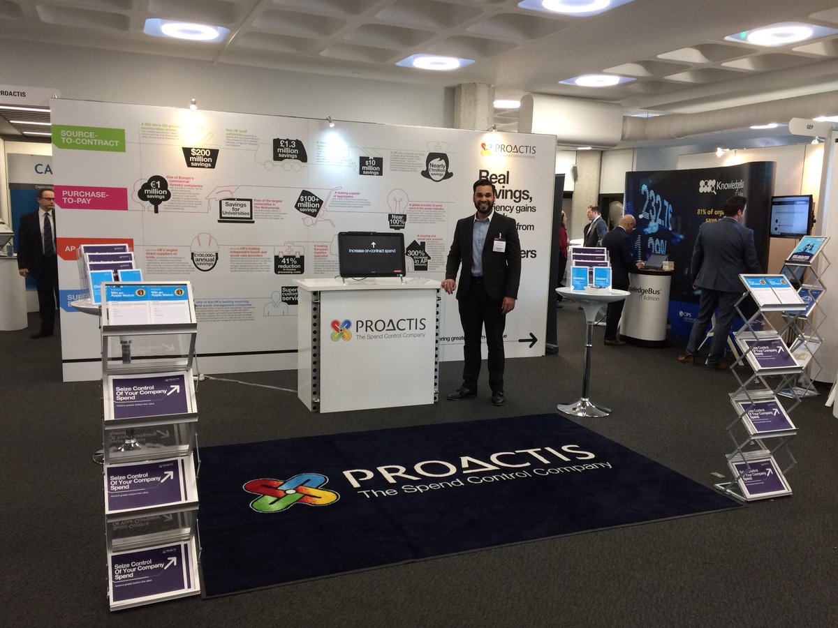 proactis's tweet photo. We're all set up and ready for @eWorldForum today. Come and see us at the @proactis stand and say hello! #eworld2018! https://t.co/iPXMtYilRT