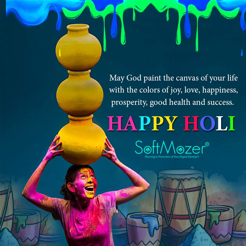Team #SoftMozerBusinessConsulting wishes you all a very bright &amp; happy Holi!

#HappyHoli #HoliCelebration #Holi2018 #holihai