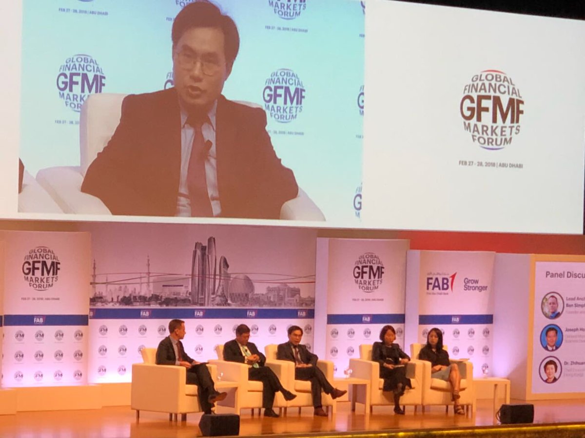 FABConnects's tweet photo. #GFMF2018: On China “There's more to it than a belt and a road”
featuring: 
Mr.Jiegen Wei,Senior Vice President, Research Department,China Investment Corporation
Mr.Joseph Ho
Dr. Keyu Jin,Professor,London School of Economics
Dr.Zhihuan E,Chief Economist of Bank of China/Hong Kong https://t.co/W5WrIjxUcm