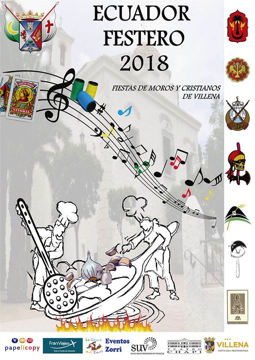 TurismoVillena's tweet photo. Este próximo fin de semana, continúan los actos de celebración de nuestro Ecuador Festero 2018.
Una completísima agenda de la @JCF_Villena que puedes conocer en:
https://t.co/1shFvqvL6Z
#Villena #Fiestas #Morosycristianos #Ecuador #Festero #Turismo #Villenatemueve https://t.co/kQ5dNBJw9S