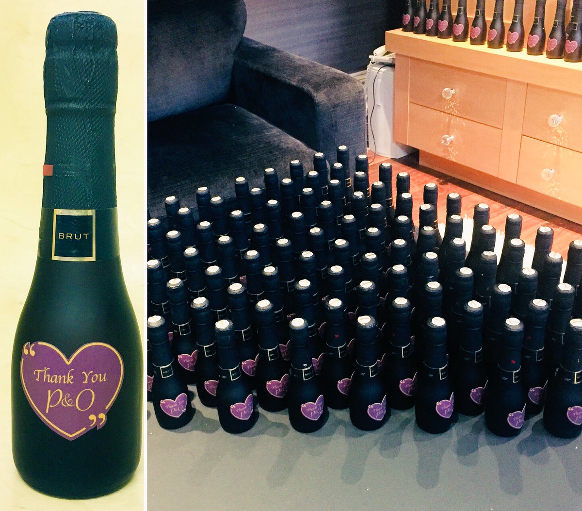 HD_wraps's tweet image. 250 Personalized Mini Champagne 🥂 bottles for a special occasion.. #Creative #simpletouch @hd_wraps