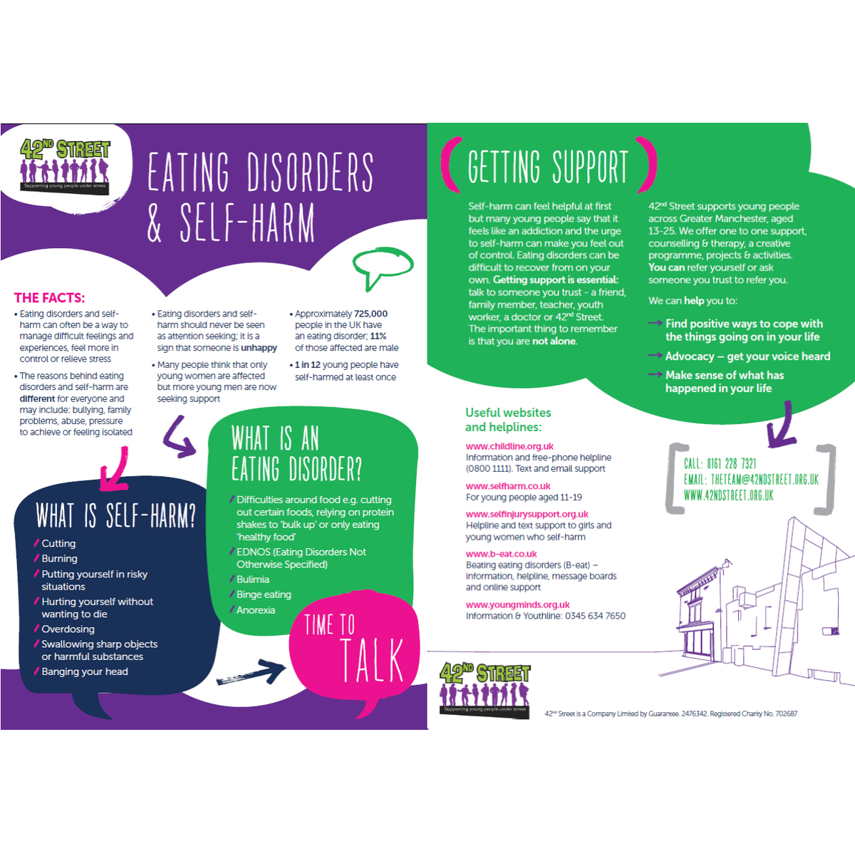 It’s eating disorder awareness week please keep an eye on your friends and encourage them to nourish their body… everyone deserves to eat and feel okay 💜 #EDAW2018 #EDAW18 #EDAW #whywait

For more information, advice and resources here is our <a href="/42ndStreetmcr/">42nd Street</a> flyer...