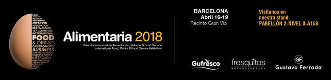 Ven a visitarnos en <a href="/AlimentariaBCN/">Alimentaria</a> , donde <a href="/Gufresco/">Gufresco</a> tendrá un magnífico stand para presentaros nuestras referencias de la marca #fresquitos. Pregunta a nuestros comerciales y veremos las opciones de colaboración 671544068 / 964577130 comercial@gufresco.com