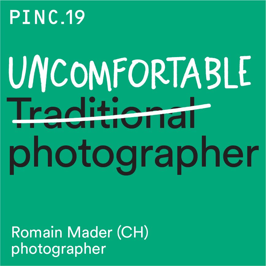 We are excitied to introduce our 1st speaker of #PINC19 Romain Mader, winner of the Paul Huf award. His pictures are, like PINC, not the average #Photographs He explores themes of #gender-representation, loneliness and human behaviour in a connected world bit.ly/2ozUWoj