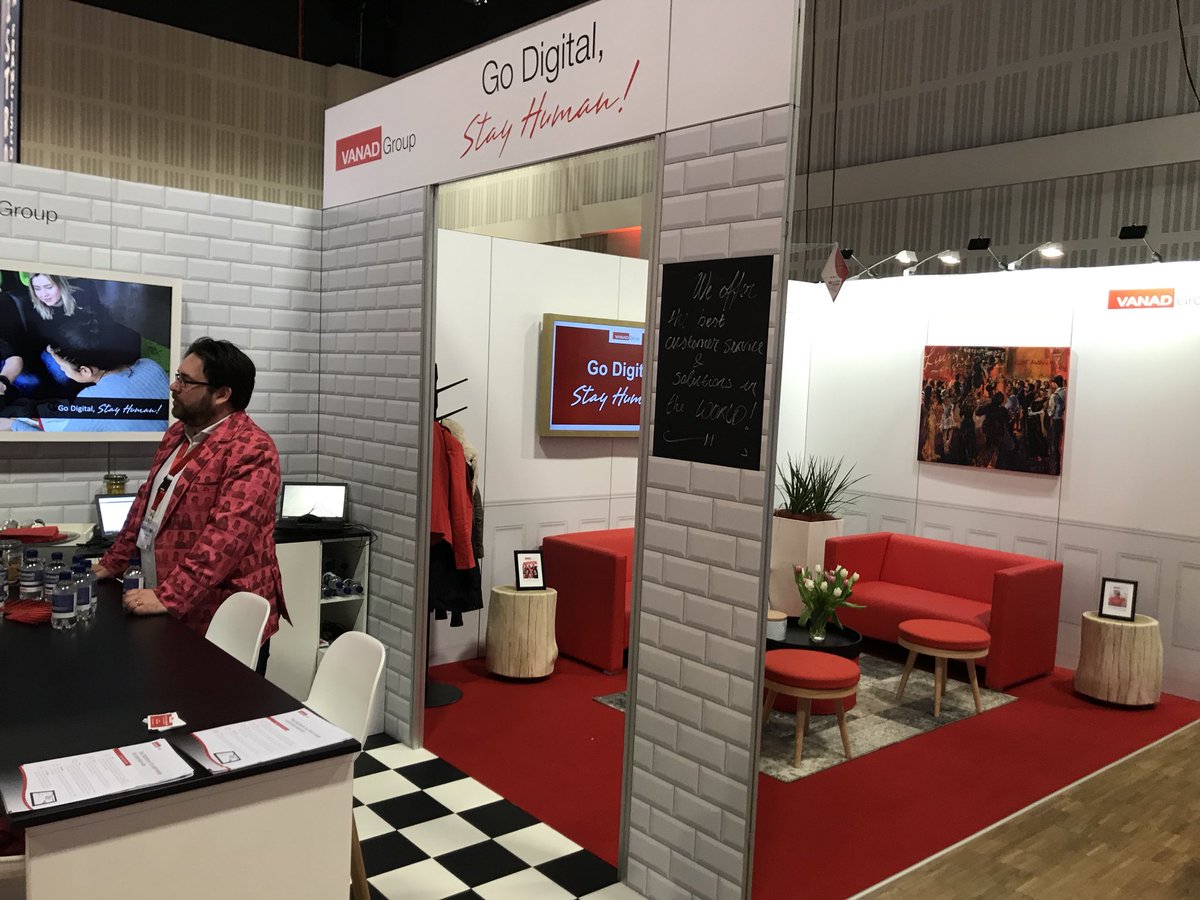 Inkelunenberg's tweet photo. Day 2 at the #CCW2018 in Berlin! Come and visit our living room and kitchen in Hall 2 stand A4/B9 #godigitalstayhuman #VANAD https://t.co/OnvkgnT9Fp