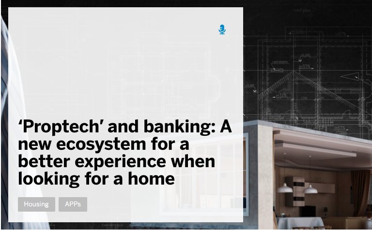 I have said this a few times now in speeches and here's further proof....here you go “Banks are changing their mentality about the real estate sector,” 

bbva.com/en/proptech-an…