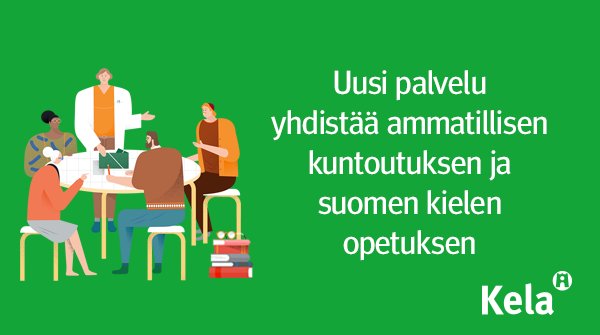 Maahanmuuttajat käyttävät Kelan kuntoutuspalveluja muita vähemmän. Maaliskuussa alkava uusi kuntoutuspalvelu vastaa maahanmuuttajien tarpeisiin. #kuntoutus #ammatillinenkuntoutus

kela.fi/ajankohtaista-…