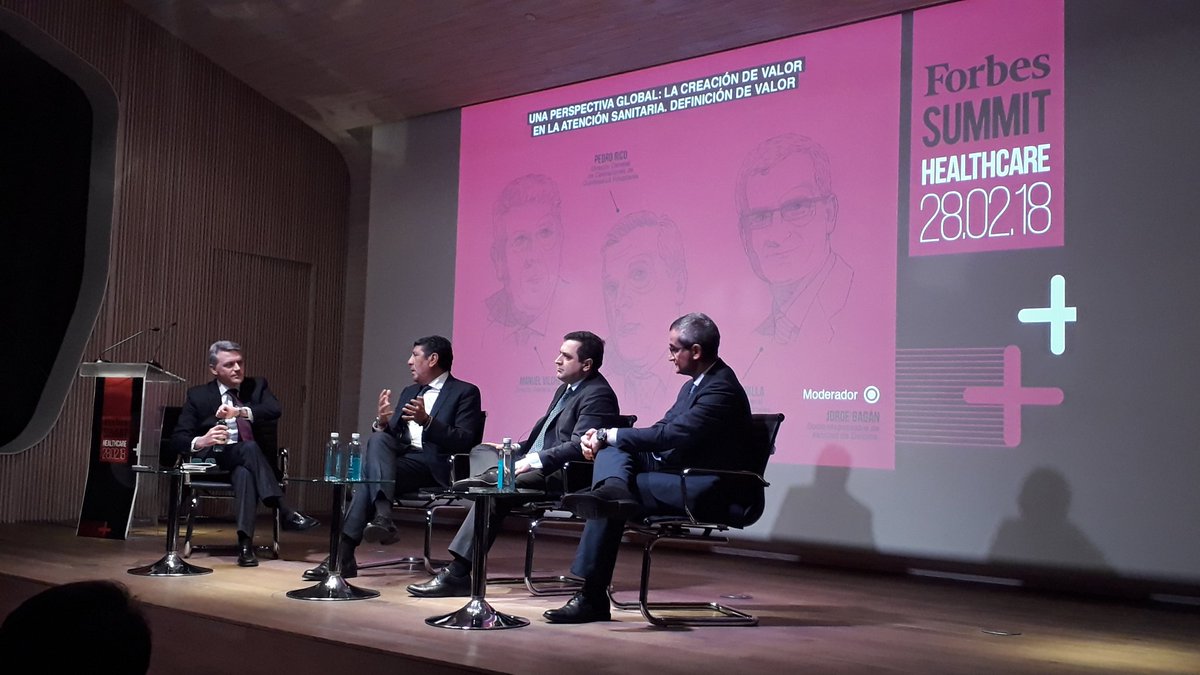 Jesús Bonilla, director general de <a href="/sanitas/">Sanitas</a> Hospitales, definiendo la creación de valor en el ámbito sanitario en el Forbes Summit Healthcare #forbeshc