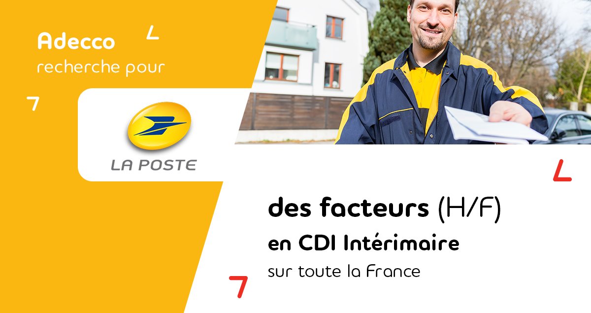 🔎 Nous recherchons des Facteurs dans toute la France ! Pourquoi pas vous ? Retrouvez nos offres : adecco.fr/resultats-offr… #emploi #interim #CDD #CDI #recrutement #i4emploi #facteur