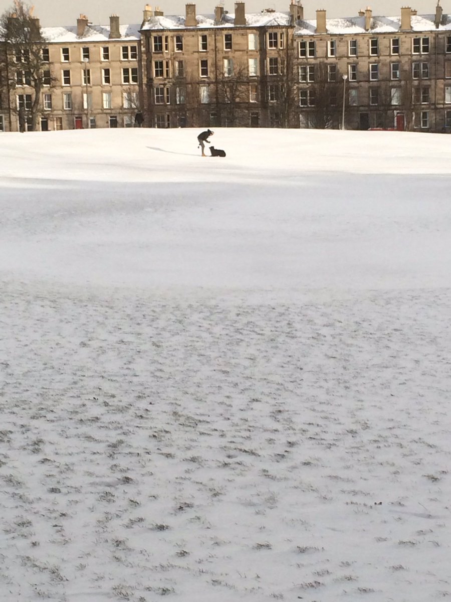 lucynorris1's tweet photo. White snow and blue sky over Bruntsfield Links #eastybeasty #arthursseat #glengyleterrace #bruntsfieldlinks https://t.co/2jNhONko7a